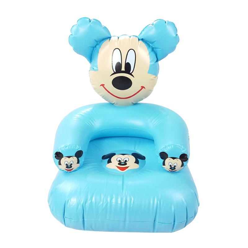 Seat Cute Cartoon Pink Blue Mouse PVC Inflatable 43* 43 * 65