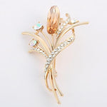 Brooches  Vintage Crystals Imitation Pearl Flower