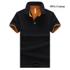 Solid Color Short-Sleeved Men's Polo Shirt