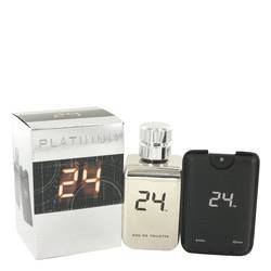 24 Platinum The Fragrance Eau De Toilette Spray + 0.8 oz Mini Pocket Spray By ScentStory