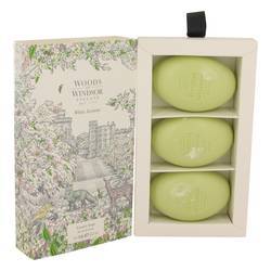 White Jasmine Three 2.1 oz Luxury Soaps By Woods of Windsor