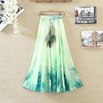 Vintage Maxi Boho Chiffon Skirts