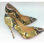 Shoes Pointed Toe Craylorvans Snake Printed