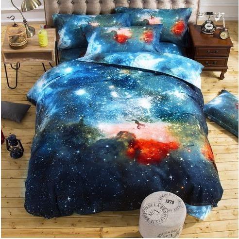 Duvet Galaxy Sets Single Twin/Queen Size 3D