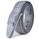 Luxury Leather Crocodile Belt