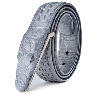 Luxury Leather Crocodile Belt