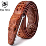 Luxury Leather Crocodile Belt
