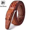 Luxury Leather Crocodile Belt