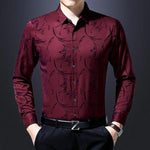 Slim Fit Floral Long Sleeve Shirt