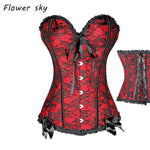 Sexy Lace up Boned Overbust Corset