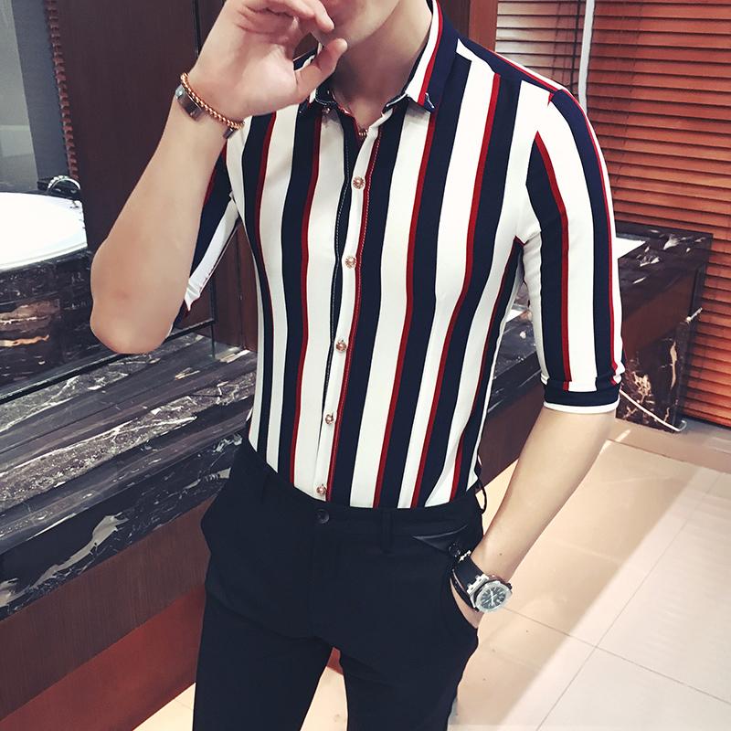 Fancy Stripe Short Sleeve Shirt