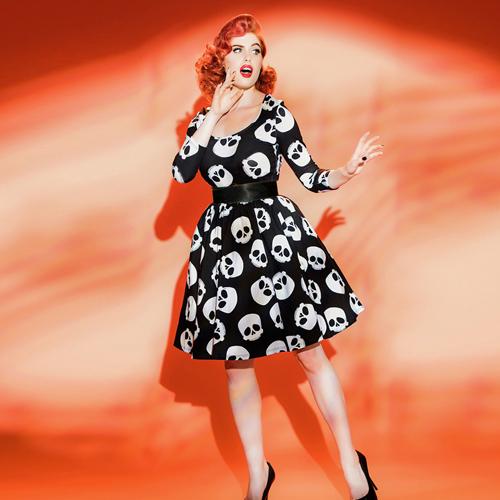 Vintage Pinup Evening Party Dress