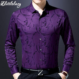 Slim Fit Floral Long Sleeve Shirt