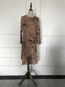 Long Sleeve Print Blouse