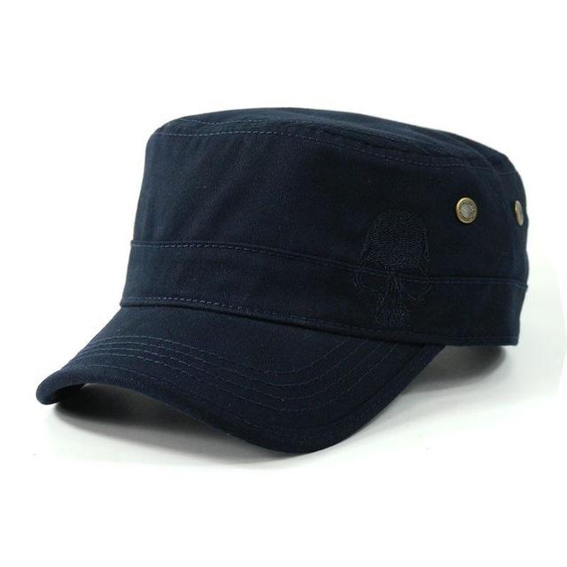 Embroidered Snapback Flat Top Hat