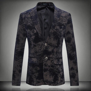 Blazer Corduroy Velvet Slim Fit