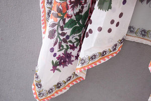 Floral Print Chiffon Loose Shawl