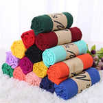 Solid Color Linen Scarves