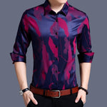 Spring Long Sleeve Loose Silk Cotton Shirt