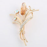 Brooches  Vintage Crystals Imitation Pearl Flower