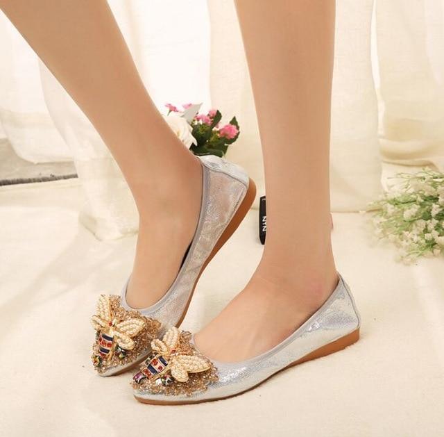 Crystal Flat Elegant Comfortable Shoes