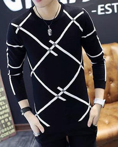 Thermal Casual Stripe Knitted Sweater
