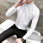 Sexy Lace Fashion Tuxedo Shirt