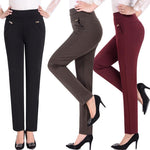 Simple High Waist Straight Pant