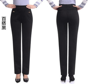 Simple High Waist Straight Pant