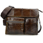 Fashion Oil Wax Vintage Leather Messenger Bag