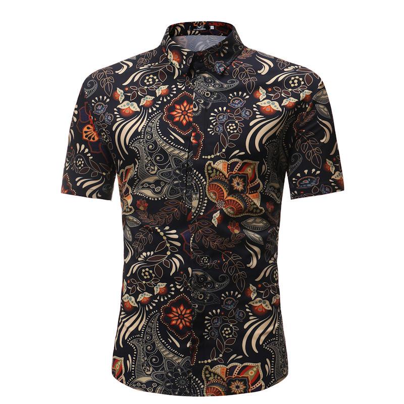 Summer Style Palm Tree Men Shirt