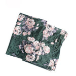 Luxury Floral Velvet Long Tube Head Wrap