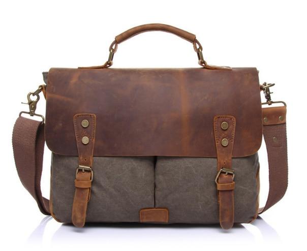 Vintage Canvas Messenger Bag