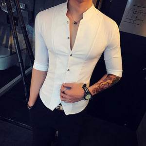 Stand Collar Style Shirt