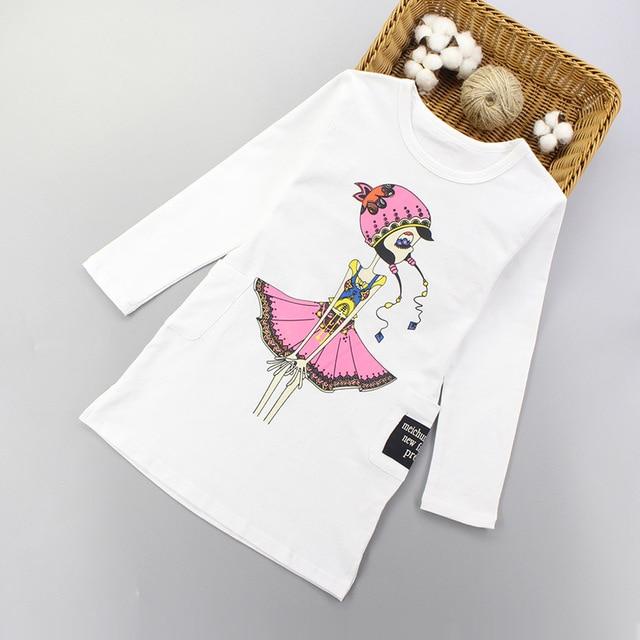 Long Sleeve Cartoon Dress