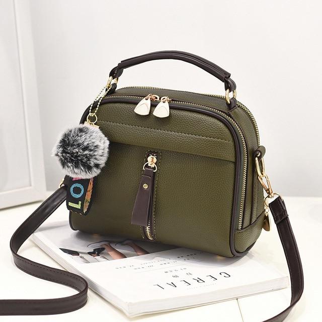 Flap Leather Small Shoulder Bag