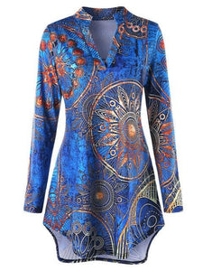 Tribal Printed Tunic T-Shirt