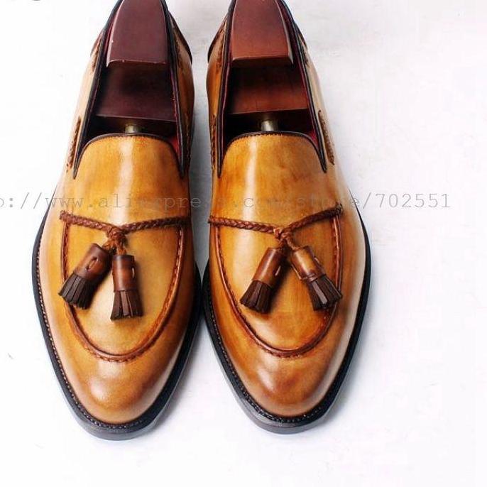 Craft Handmade Tassel Calfskin Loafer