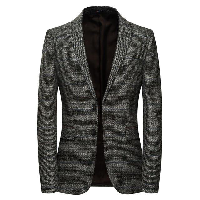 Wool With Elbow Patch Blazer