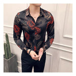 Retro Floral Printed Shirt